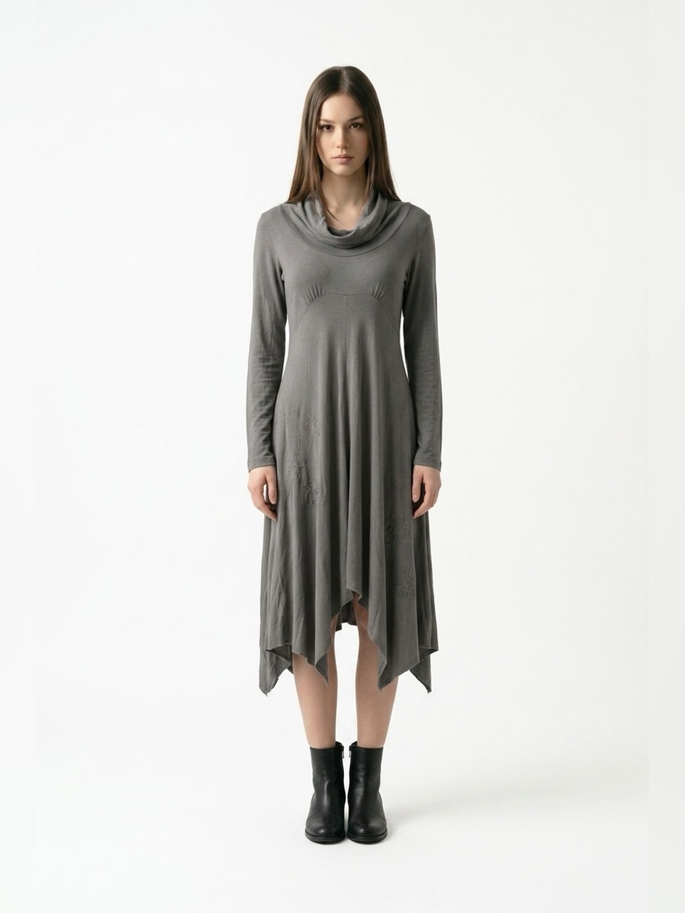 Conquesta viscose wool blend dress